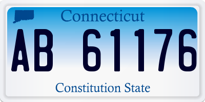 CT license plate AB61176