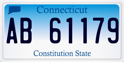 CT license plate AB61179