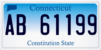 CT license plate AB61199