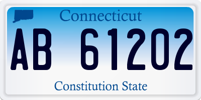 CT license plate AB61202