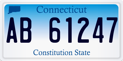 CT license plate AB61247