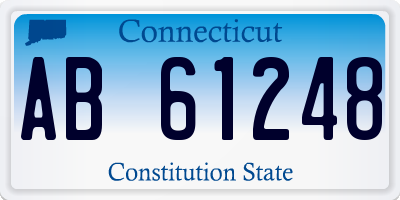 CT license plate AB61248