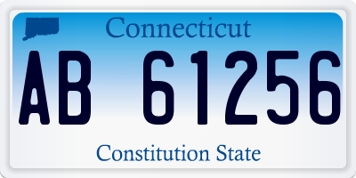 CT license plate AB61256