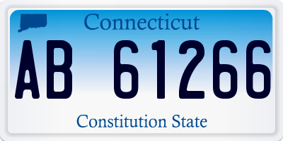 CT license plate AB61266