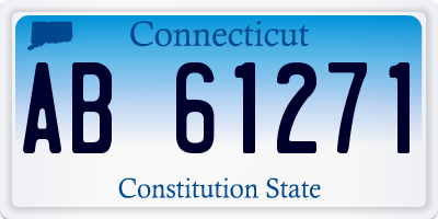 CT license plate AB61271