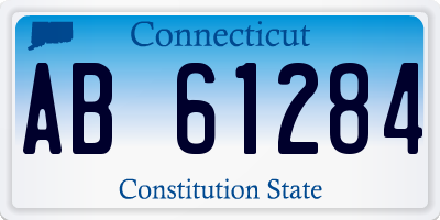 CT license plate AB61284