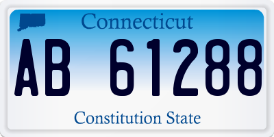 CT license plate AB61288