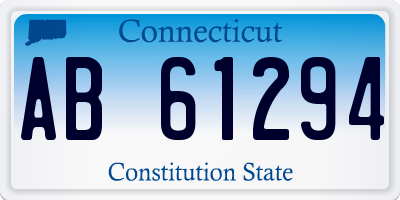 CT license plate AB61294