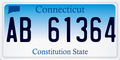 CT license plate AB61364