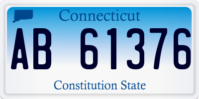 CT license plate AB61376