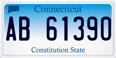 CT license plate AB61390