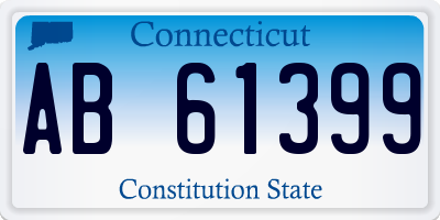 CT license plate AB61399