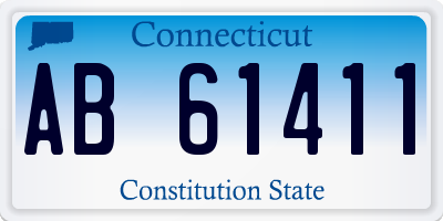 CT license plate AB61411