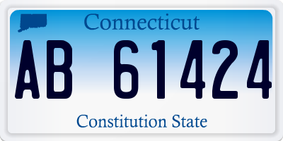 CT license plate AB61424