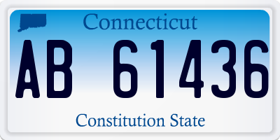 CT license plate AB61436