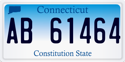 CT license plate AB61464