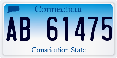 CT license plate AB61475