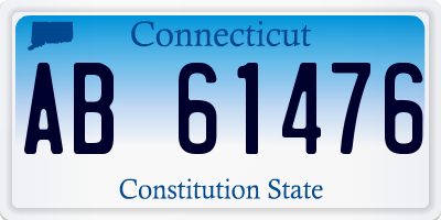 CT license plate AB61476