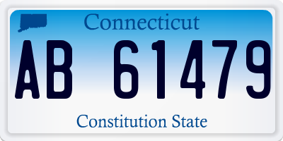 CT license plate AB61479