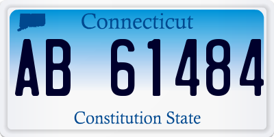 CT license plate AB61484