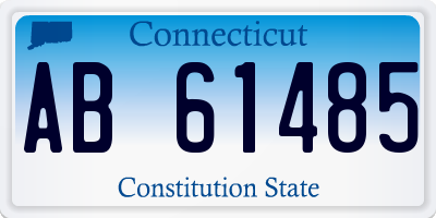 CT license plate AB61485