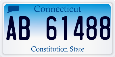 CT license plate AB61488