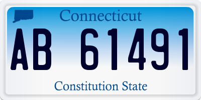 CT license plate AB61491