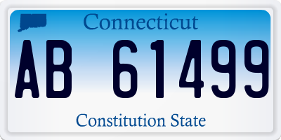 CT license plate AB61499