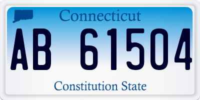 CT license plate AB61504