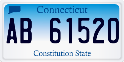 CT license plate AB61520