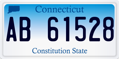 CT license plate AB61528