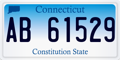 CT license plate AB61529