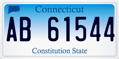 CT license plate AB61544