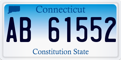 CT license plate AB61552