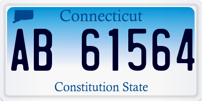 CT license plate AB61564