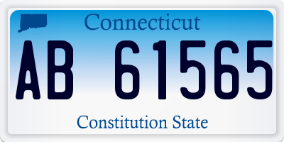 CT license plate AB61565