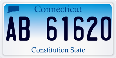 CT license plate AB61620