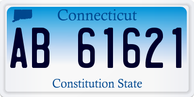 CT license plate AB61621