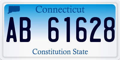 CT license plate AB61628