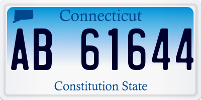 CT license plate AB61644