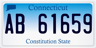 CT license plate AB61659