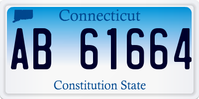 CT license plate AB61664