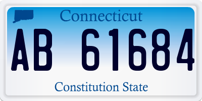 CT license plate AB61684