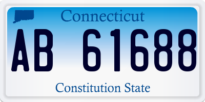 CT license plate AB61688