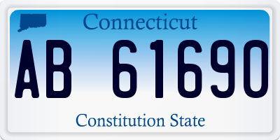 CT license plate AB61690