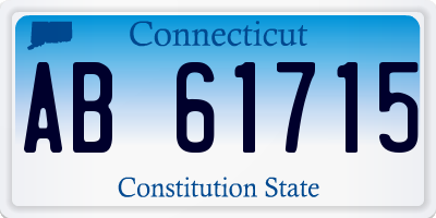CT license plate AB61715