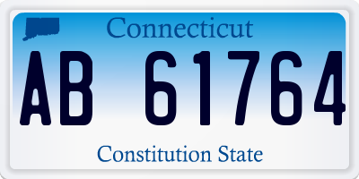 CT license plate AB61764