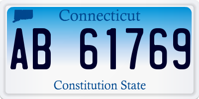 CT license plate AB61769