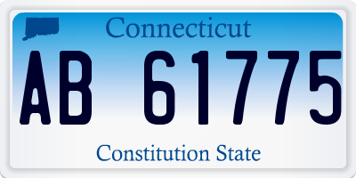 CT license plate AB61775