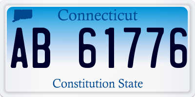 CT license plate AB61776